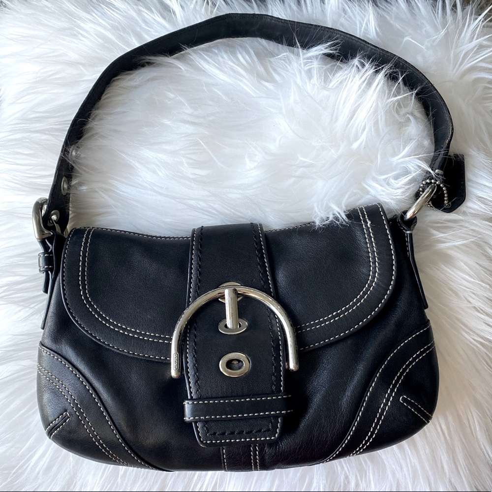 SALE Coach Leather Soho Shoulder Bag Purse Buckle